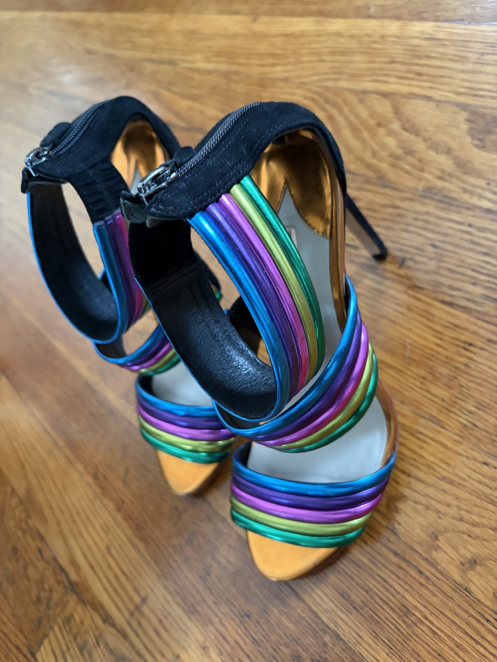 Sophia Webster Multicolor Metallic Strap Sandals - Women's - Picture 5 of 7